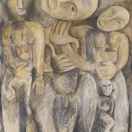 Robyn F Kahukiwa (b 1938) - Untitled 1988
