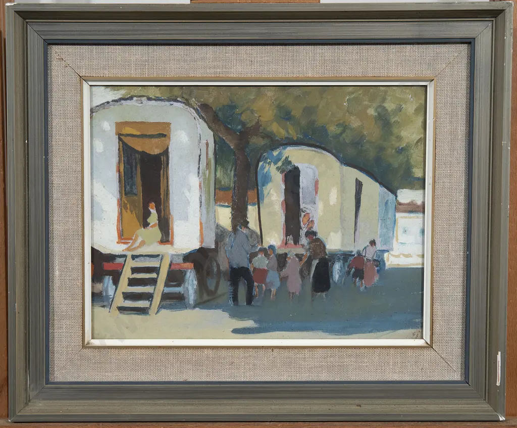 John Weeks (1886 - 1965) - Gypsies at Home Image 1++
