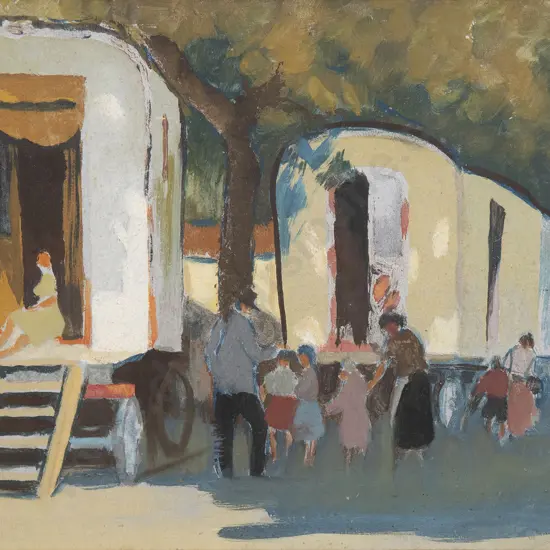 John Weeks (1886 - 1965) - Gypsies at Home