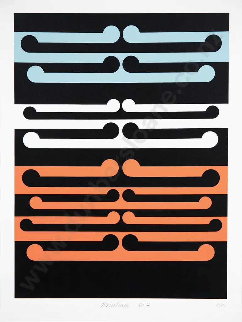 Gordon Walters (1919-95) - Painting No. 7. Image 1++