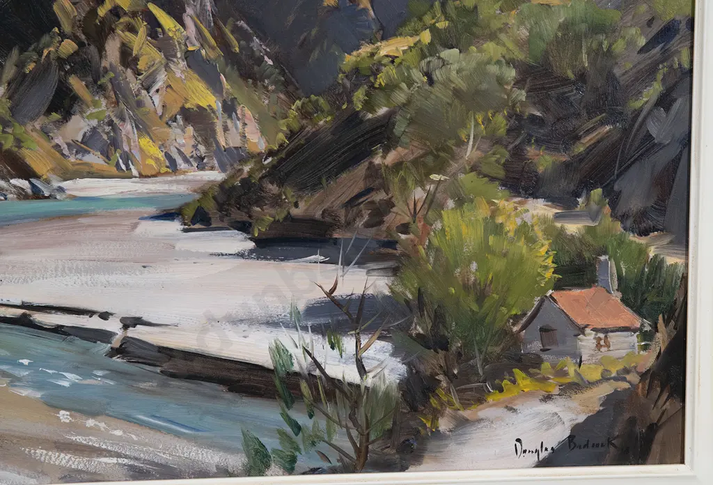 Douglas Badcock (1922-2009) - Shotover River Skippers Canyon Image 1++