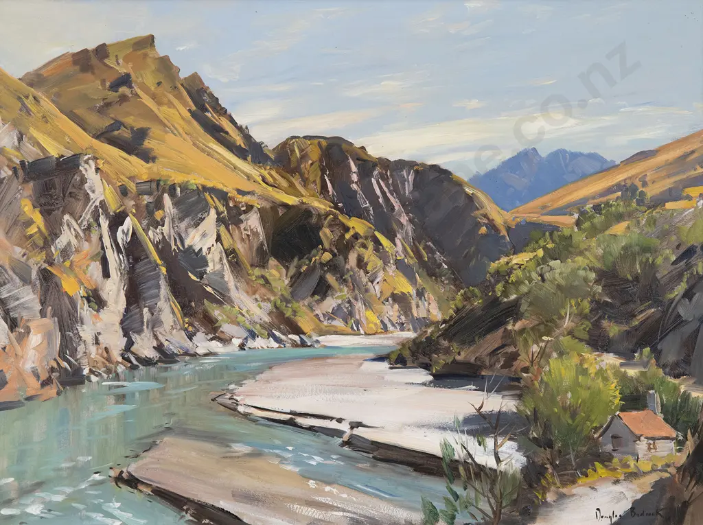 Douglas Badcock (1922-2009) - Shotover River Skippers Canyon Image 1++
