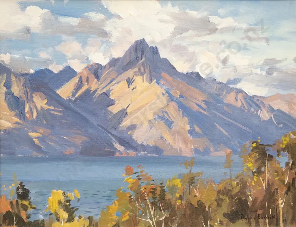 Douglas Badcock (1922 - 2009) - Walter Peak Lake Wakatipu Image 1++