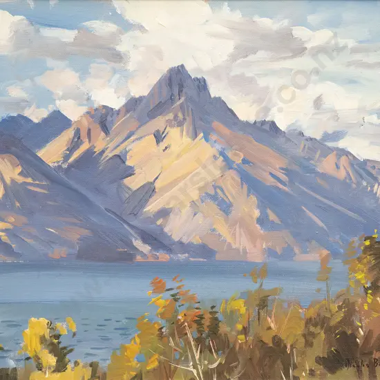 Douglas Badcock (1922 - 2009) - Walter Peak Lake Wakatipu
