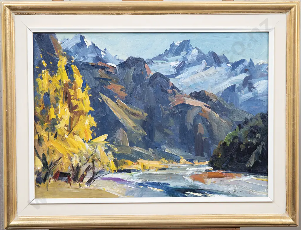 John Badcock (b 1952) - Shotover River Skippers Canyon Image 1++