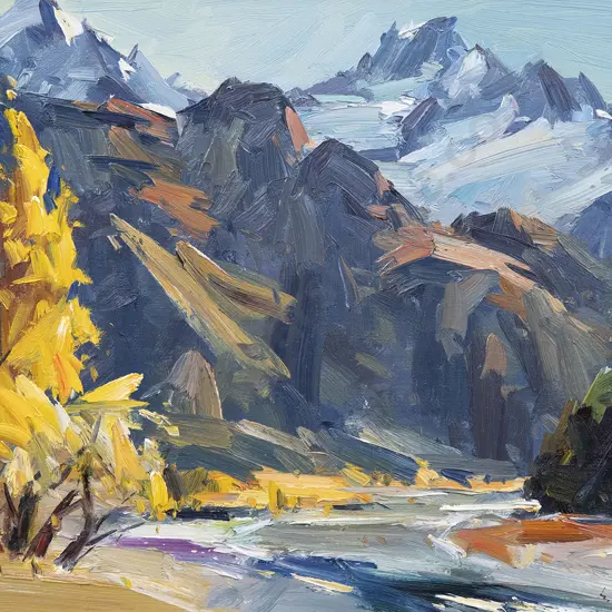 John Badcock (b 1952) - Shotover River Skippers Canyon