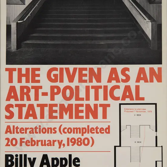 Billy Apple Exhibition Poster - Govett-Brewster Art Gallery