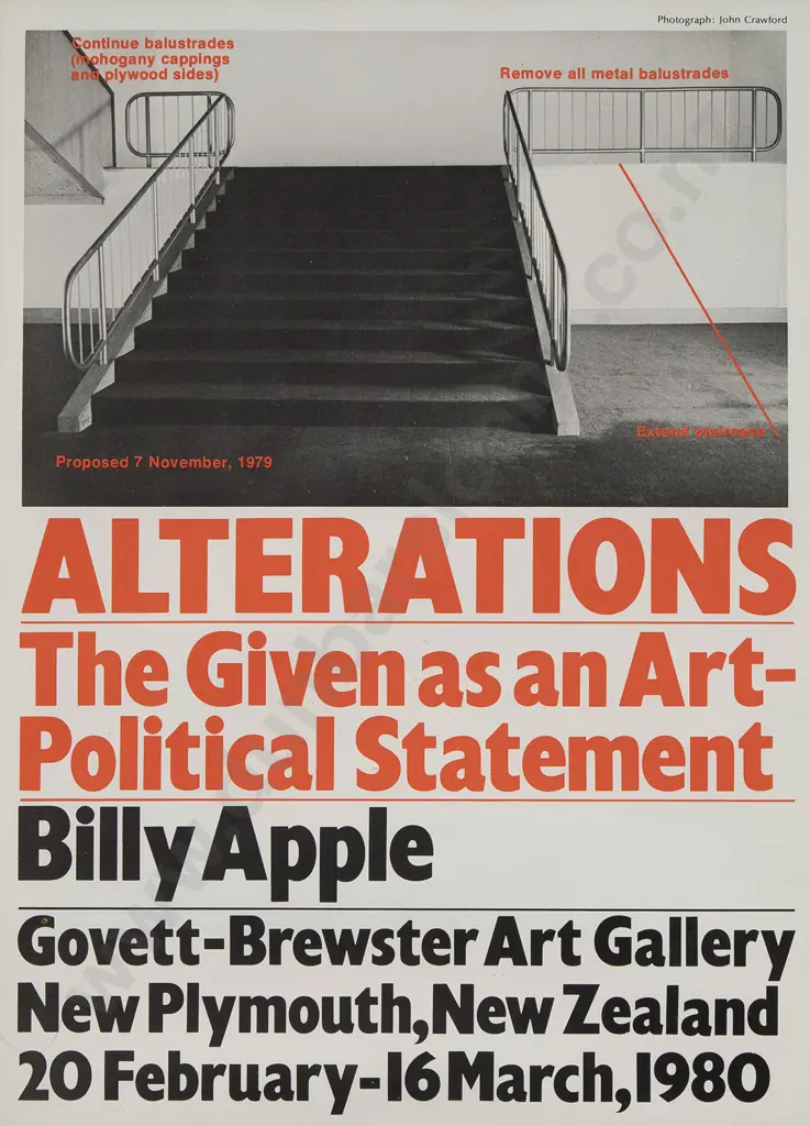 Billy Apple Exhibition Poster - Govett-Brewster Art Gallery Image 1++