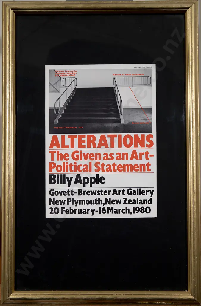 Billy Apple Exhibition Poster - Govett-Brewster Art Gallery Image 1++