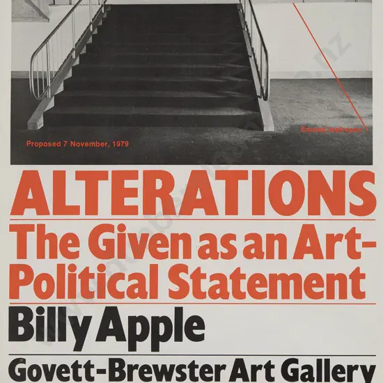 Billy Apple Exhibition Poster - Govett-Brewster Art Gallery