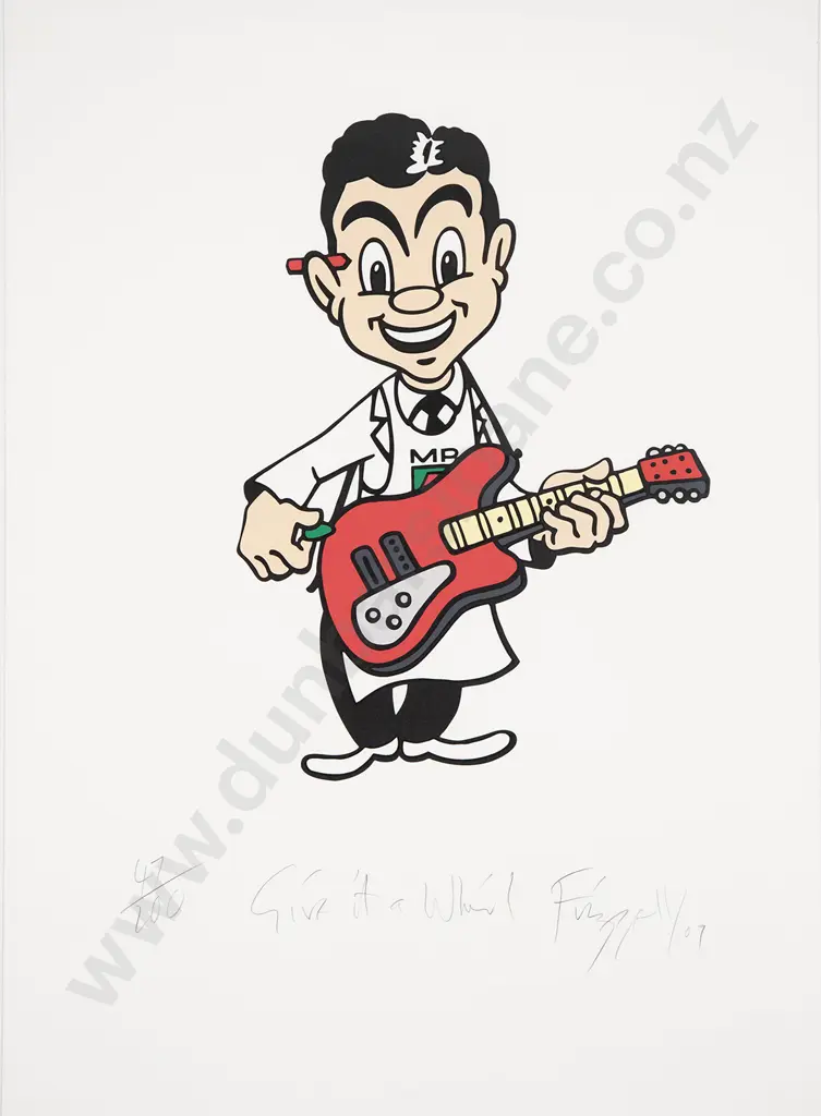 Dick Frizzell (b 1943) - Give it a Whirl Image 1++