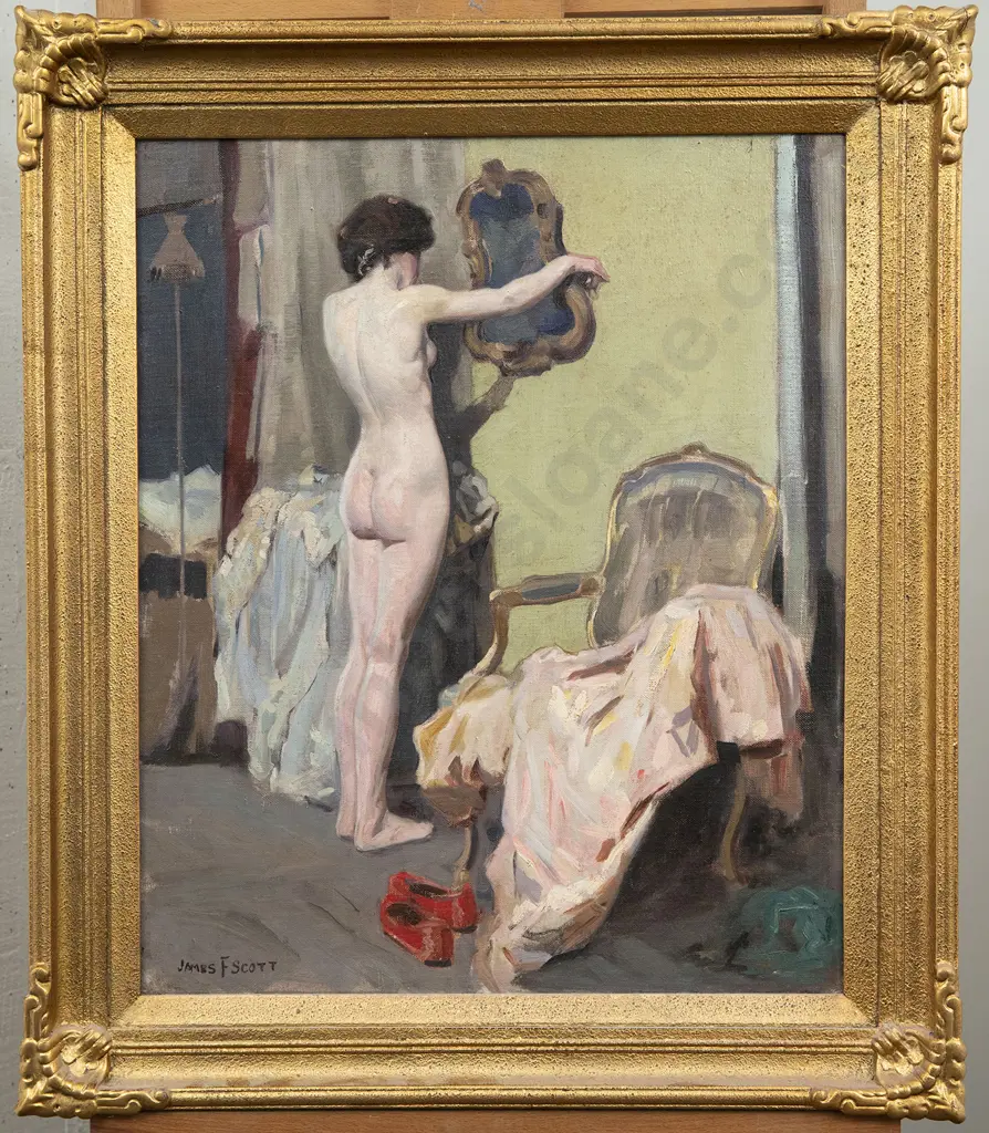 James F Scott (1877-1932) - The Red Slippers Image 1++