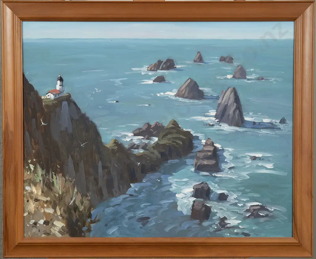 Peter Beadle (1933-2021) - Nugget Point Lighthouse Image 1++