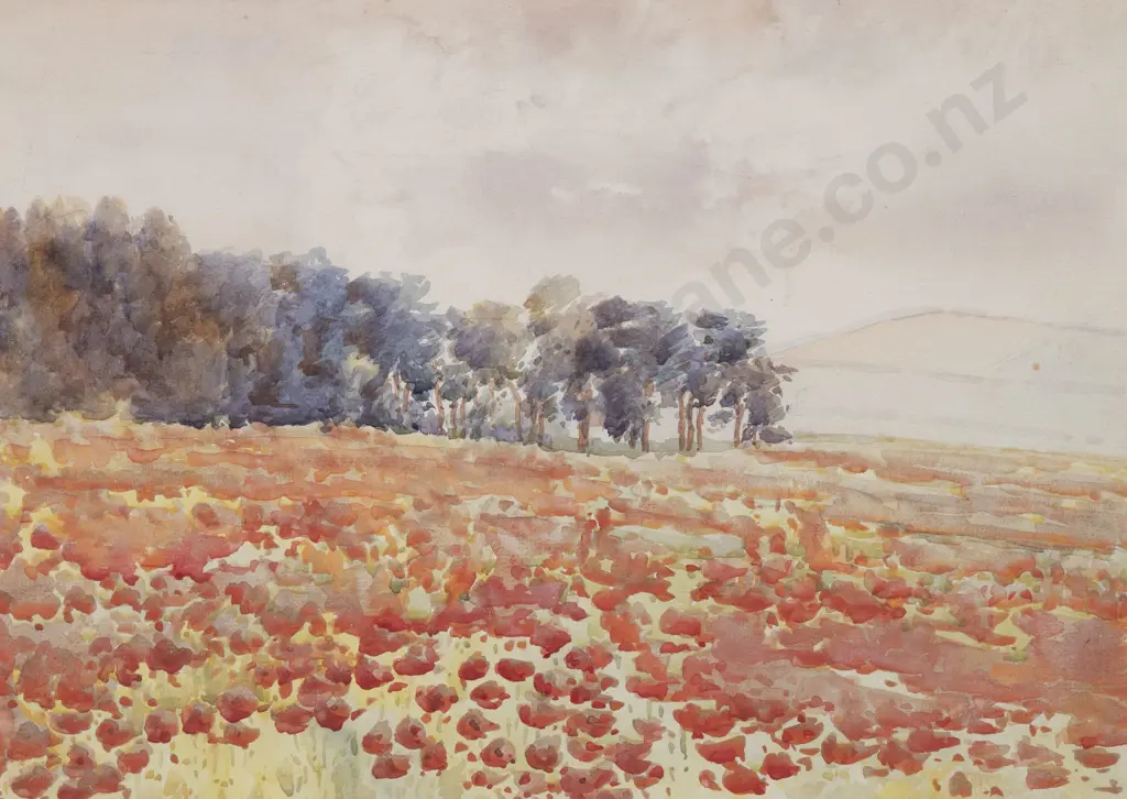 Margaret Stoddart (1865 - 1934) - Poppy Field Image 1++