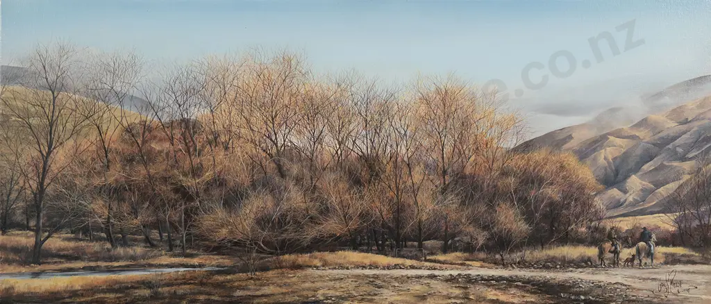 Craig Primrose (b 1956) - After the Muster Image 1++