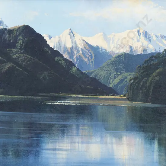 Graham Brinsley (b 1963) - Mount Haast and Haast River
