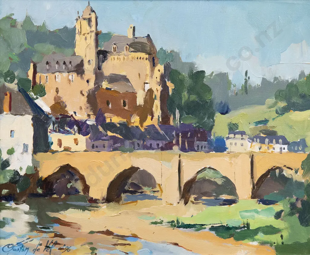 Gaston De Vel (1924 - 2010) - Estaince Castle Aveyron Image 1++