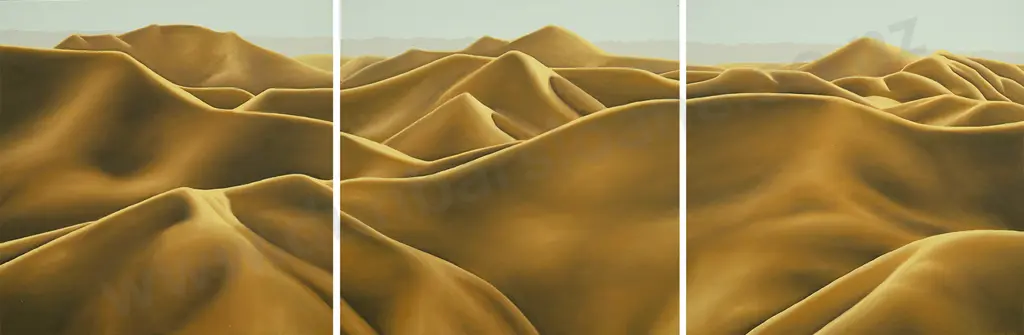 Dave Goodwin (b 1950) - Golden Light Triptych Image 1++