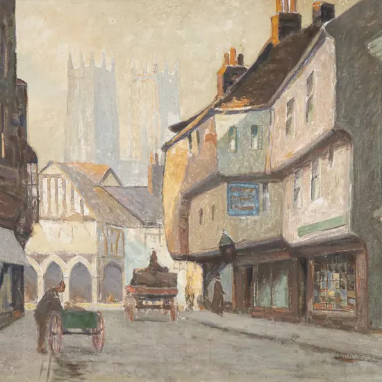 John Weeks (1888-1965) - View up Low Petergate York