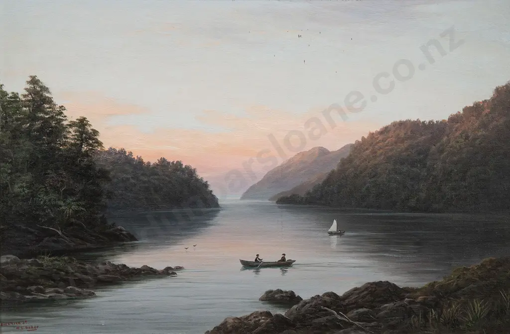 W G Baker (1864-1929) - Breaksea Sound Image 1++