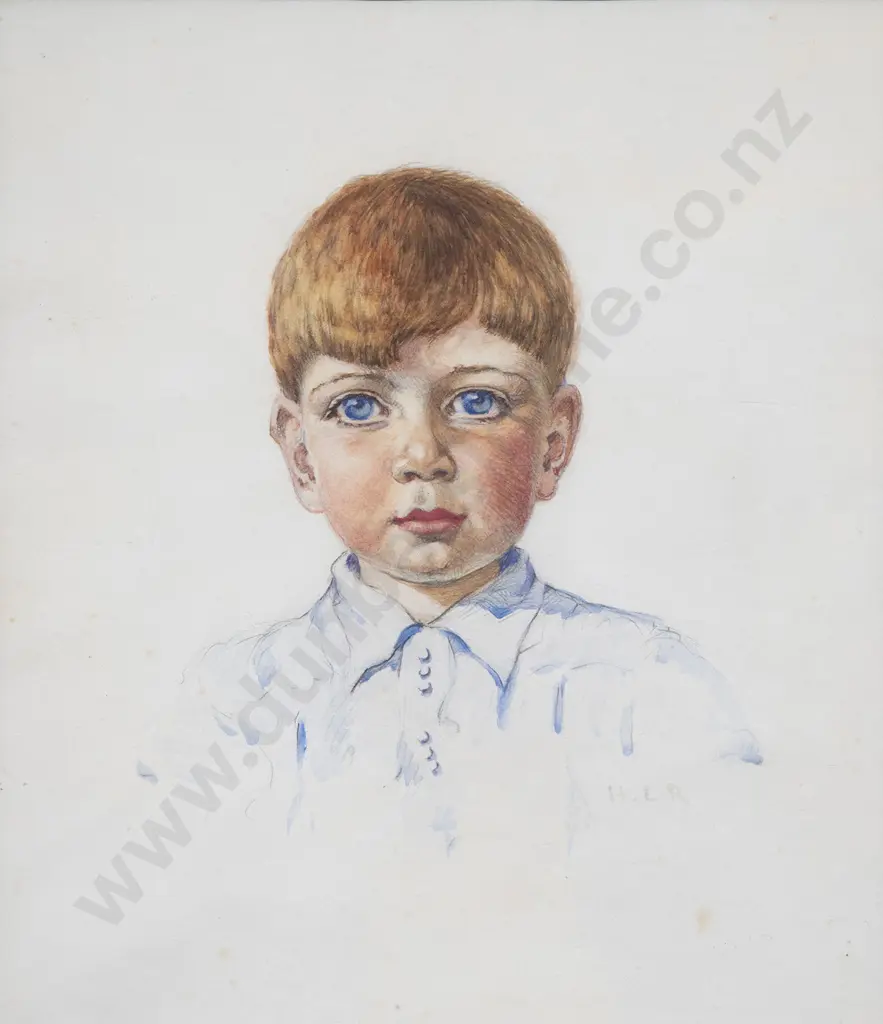 Harry Linley Richardson (1878 - 1853) - Portrait of a Young Boy Image 1++