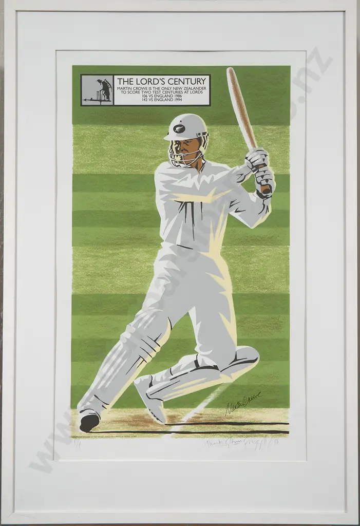 Dick Frizzell (b 1943) - Martin Crowe Image 1++