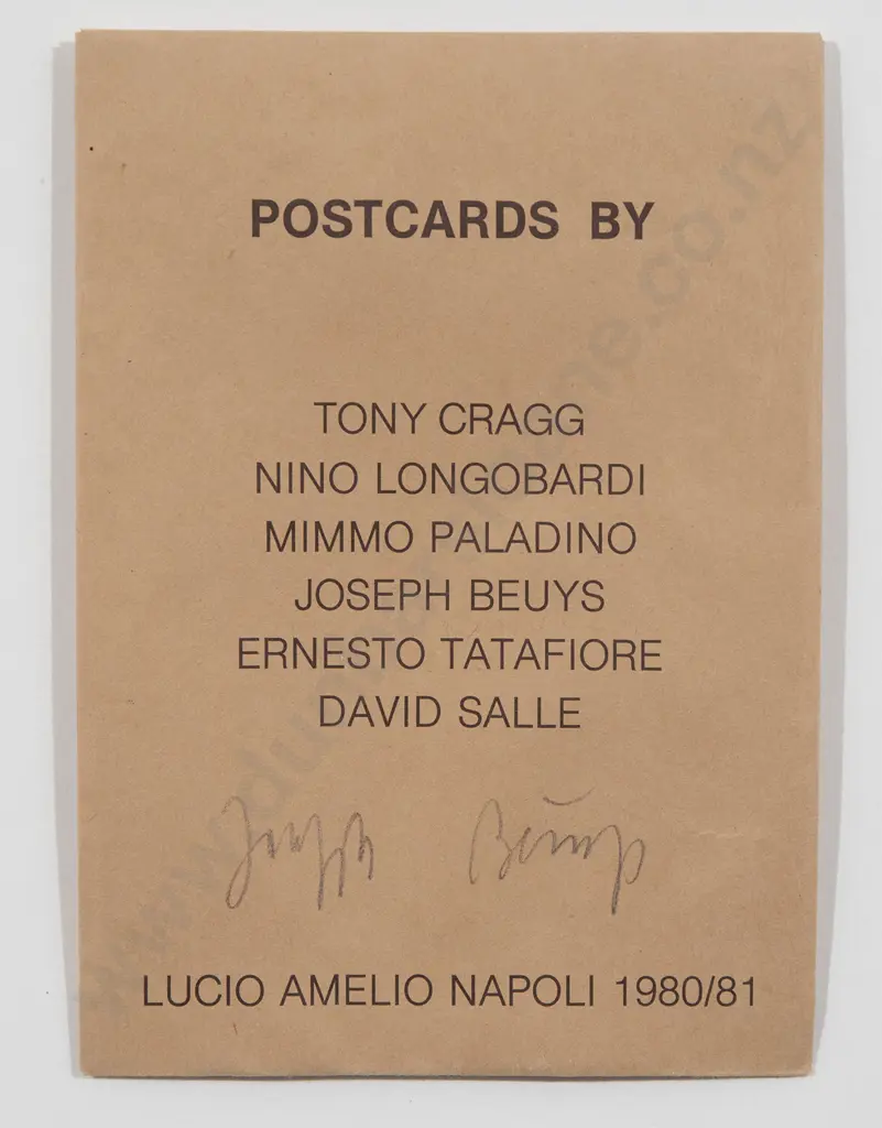 Joseph Beuys -  Signed Gallery Exhibition Card Image 1++