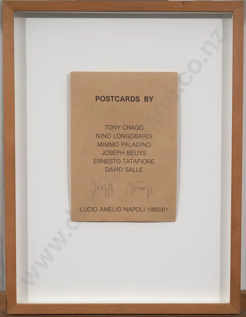 Joseph Beuys -  Signed Gallery Exhibition Card Image 1++