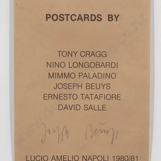 Joseph Beuys -  Signed Gallery Exhibition Card