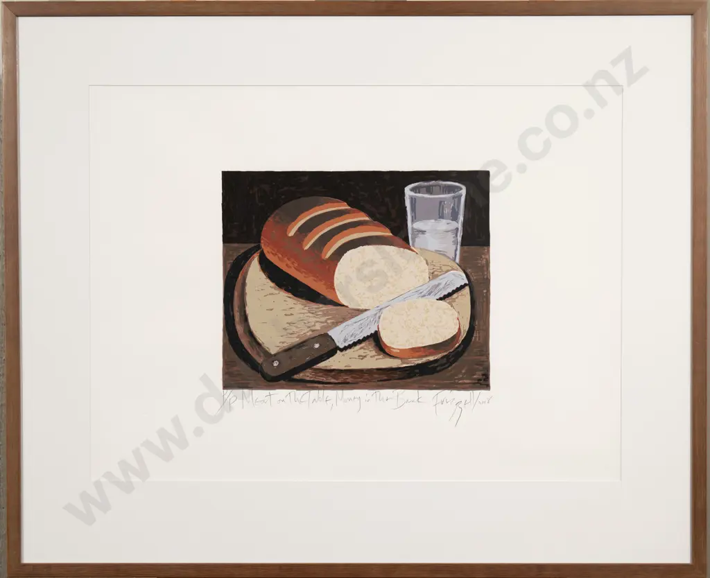 Dick Frizzell (b 1943) - Meat on the Table Image 1++
