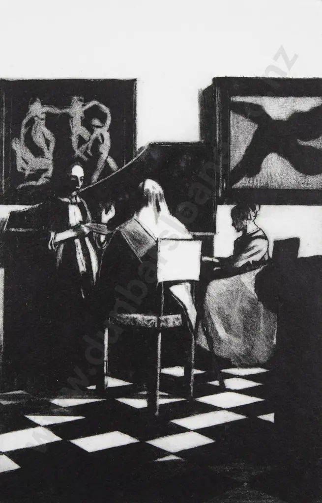 John Drawbridge (1930-2005) - The Concert (Vermeer) with Matisse Image 1++