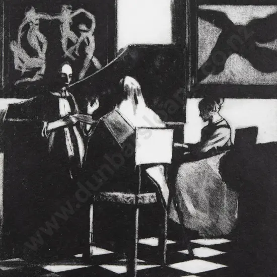 John Drawbridge (1930-2005) - The Concert (Vermeer) with Matisse