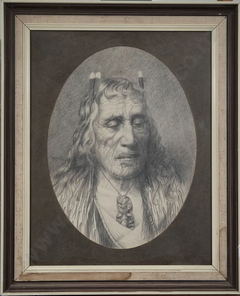 Phillip Waddington - Portrait of Maori Chief Image 1++