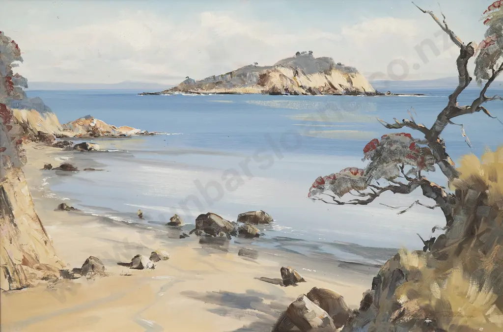 Aston Greathead (1921 - 2012) - Hauraki Gulf from Coromandel Peninsula Image 1++
