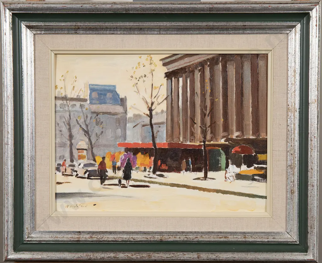 R. Browning Watson (1911-2002) - Flower Market (Madeleine) Paris Image 1++