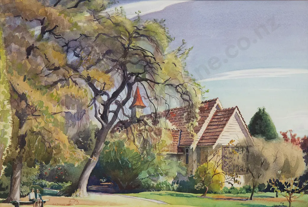 A Austen Deans (1915-2011) - Craighead Diocesan School Chapel Timaru Image 1++