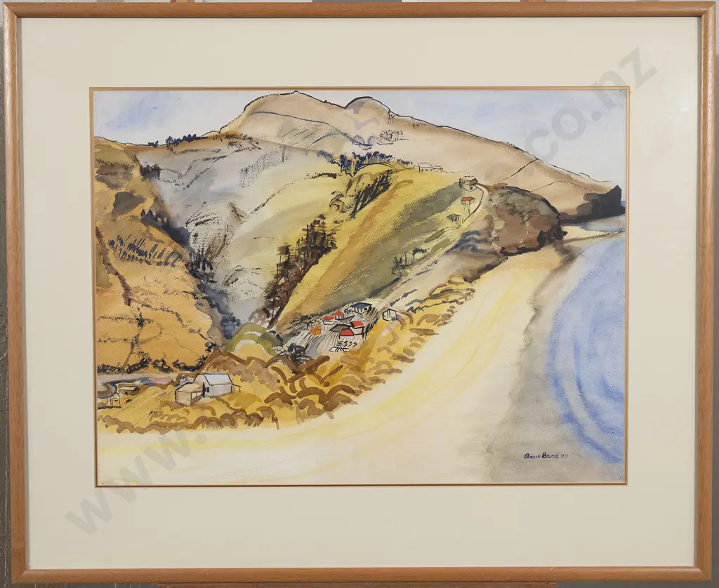 Annie Baird (1932 - 1999) - Untitled Landscape with Houses Image 1++
