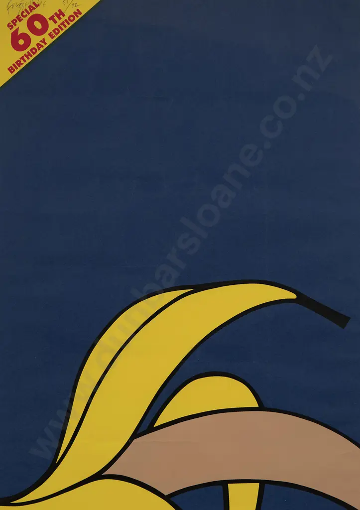 Dick Frizzell (b 1943) - Hamish Keith's Banana (60th Birthday Edition) Image 1++