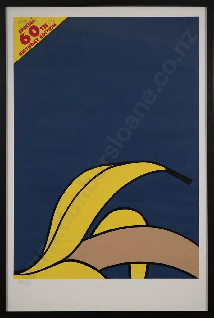 Dick Frizzell (b 1943) - Hamish Keith's Banana (60th Birthday Edition) Image 1++