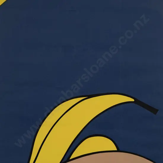 Dick Frizzell (b 1943) - Hamish Keith's Banana (60th Birthday Edition)