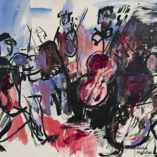 Piera McArthur (b 1929) - Untitled Musicians