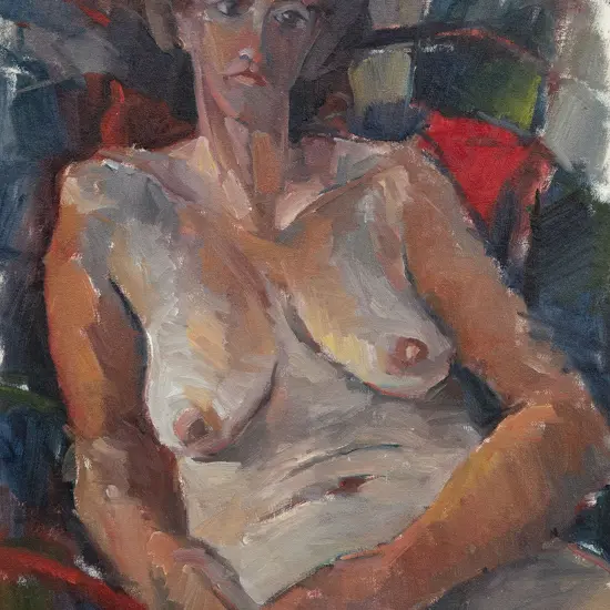 John Badcock (b 1952) - Portrait of Claire
