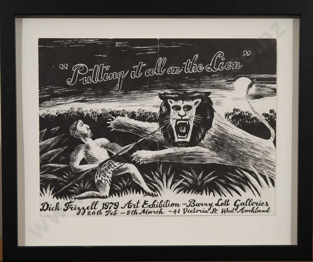 Dick Frizzell  - Putting it all on the Lion Image 1++