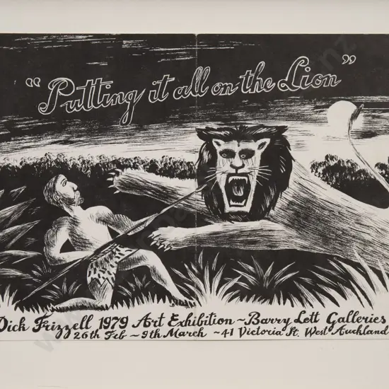 Dick Frizzell  - Putting it all on the Lion