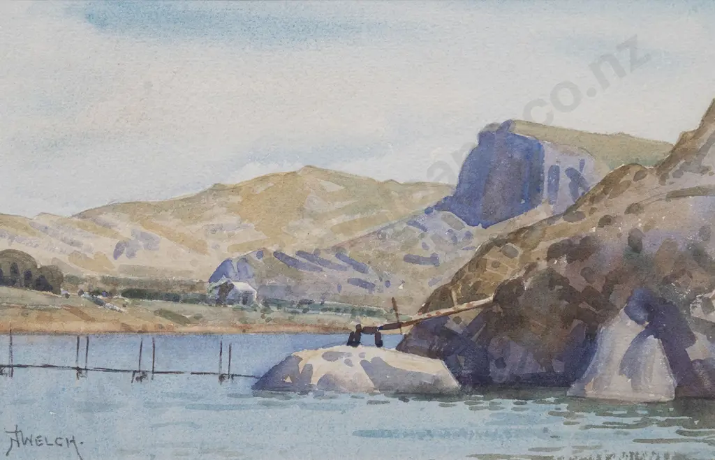 Nugent Welch - (1881 - 1970) - Puponga Inlet Image 1++