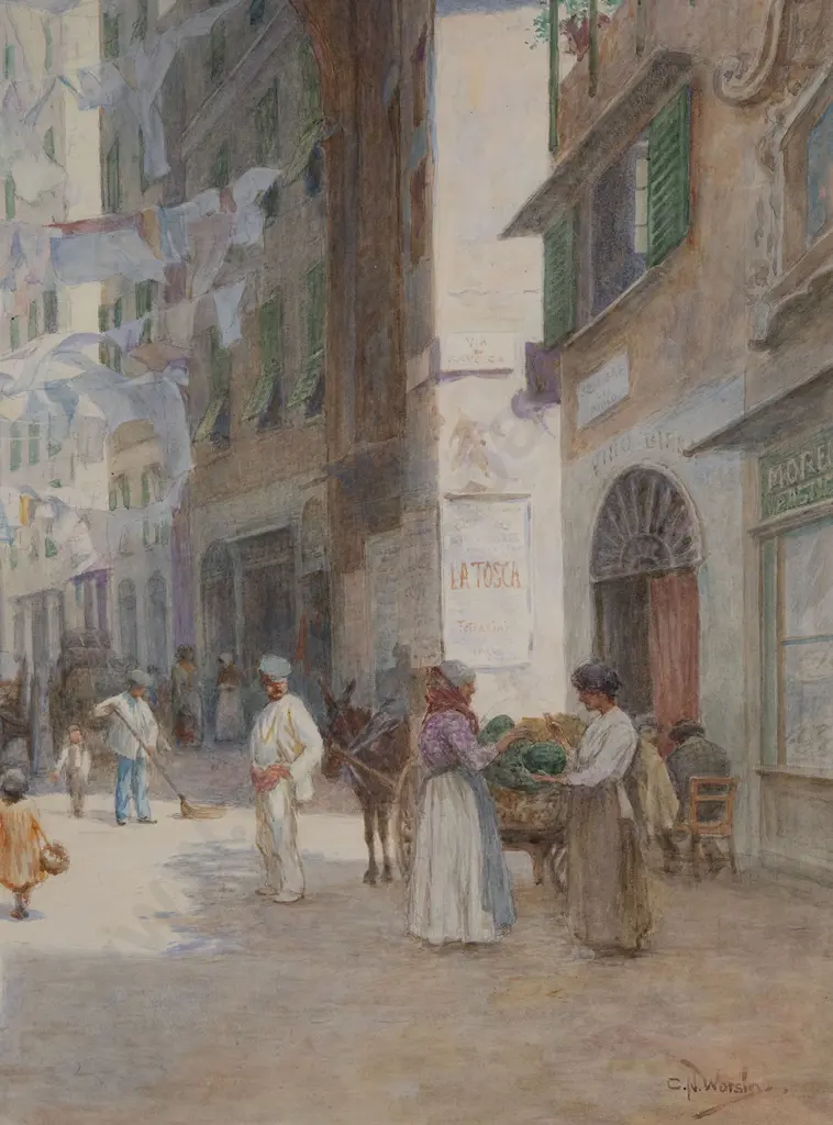 Charles Nathaniel Worsley (1862 - 1923) - The Porta Sopana Image 1++