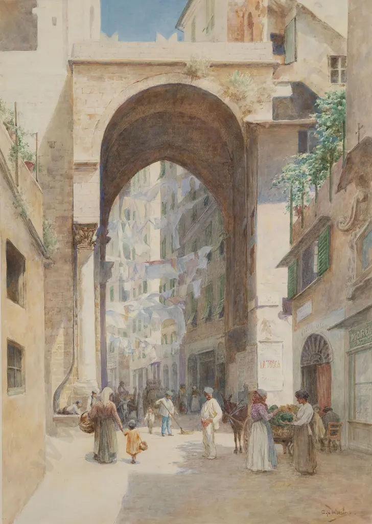 Charles Nathaniel Worsley (1862 - 1923) - The Porta Sopana Image 1++
