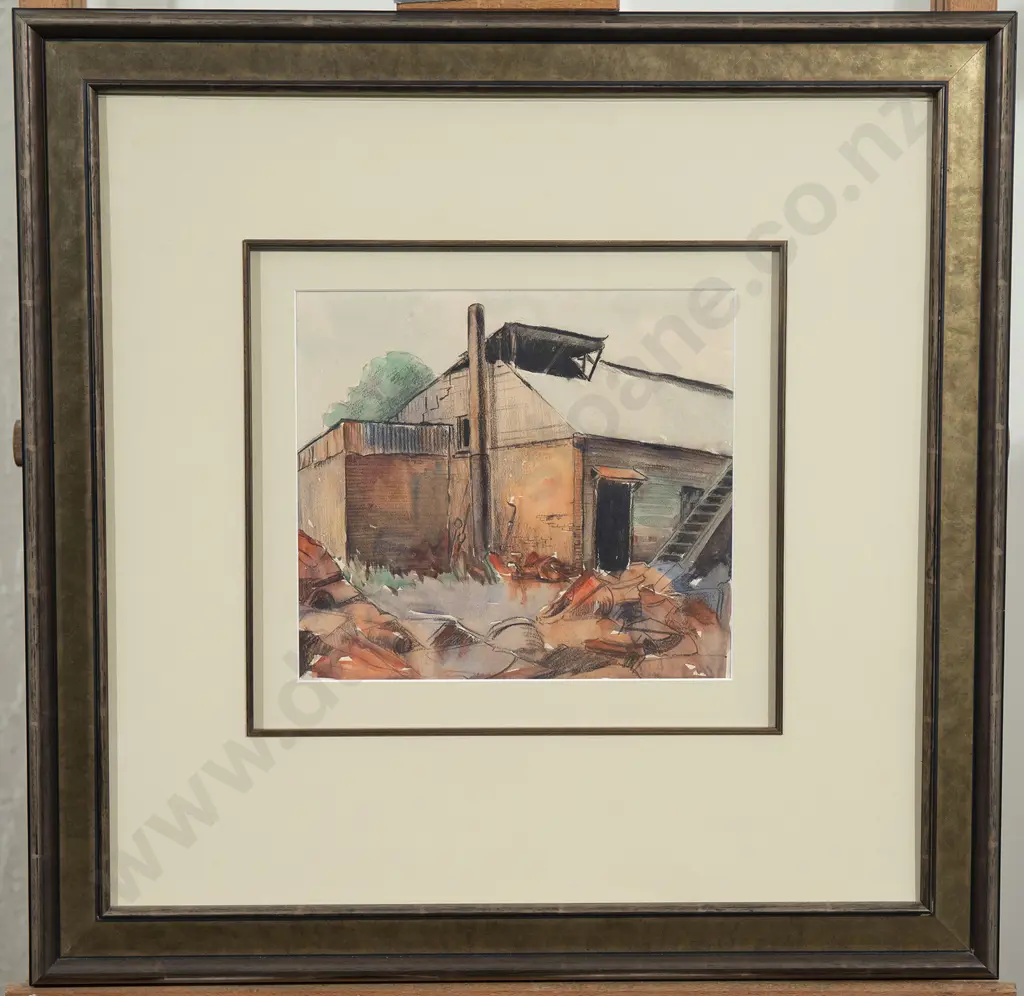 Attributed to John Weeks - Untitled Farm Shed Image 1++