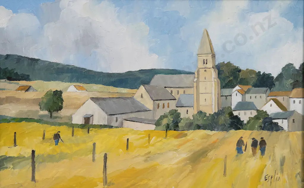Tom Esplin (1915 - 2005) - The Rape Fields of Avignon Image 1++