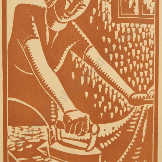 Adele Younghusband (1878 - 1969) - Girl Ironing